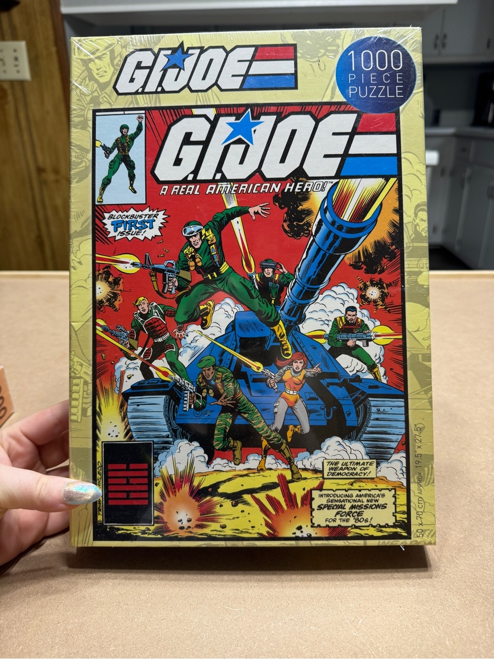 G.I. Joe 1000-Piece Puzzle - Vintage Comic Cover (Yellow/Red)